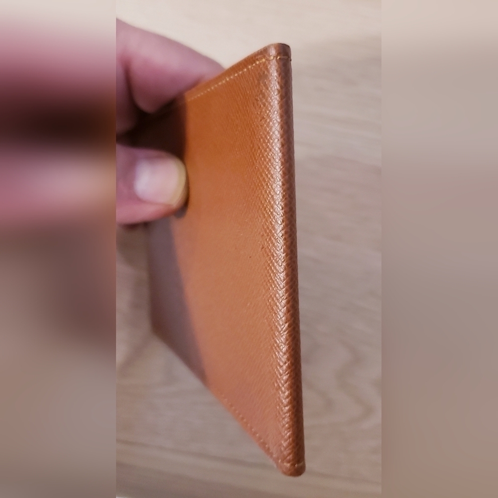 Louis Vuitton Brown Leather Card Holder ID Wallet Case - Picture 11 of 11